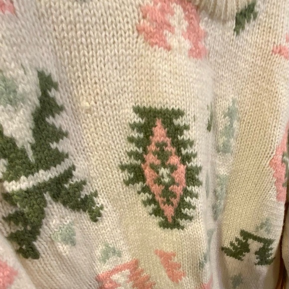 Outback Red Cream and Pastel Knit Wool Vintage Sweater - Picture 3 of 4